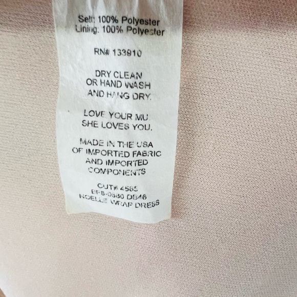 Show me your MUMU True  Wrap Maci Dress women size Large Salmon - Picture 8 of 15